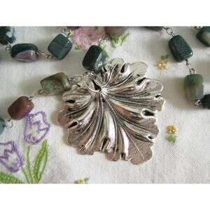Among the Trees - Fancy Jasper Leaf Necklace